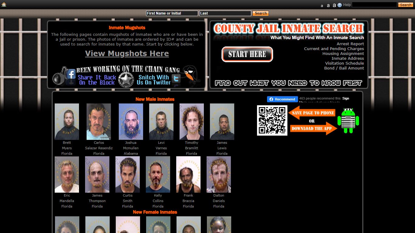 Recent Arrest Mugshots And Inmate Search