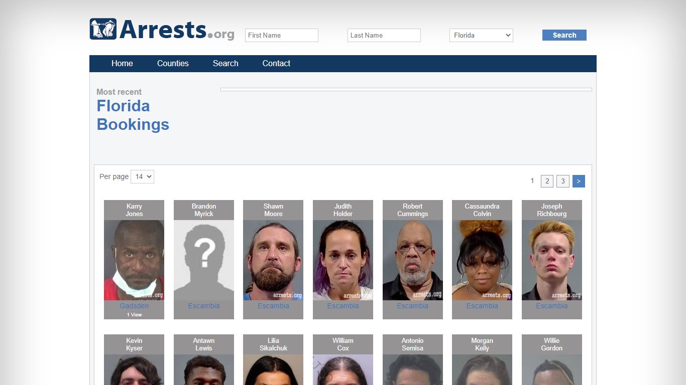 Florida Arrests and Inmate Search